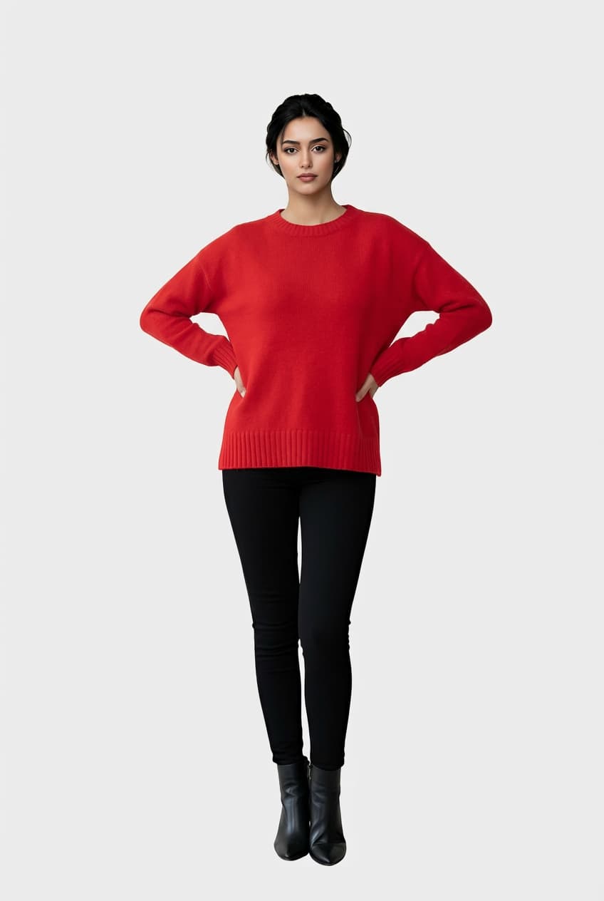 premium cashmere knitwear sweater